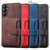 Samsung Galaxy A56 5G Skin Feel Dream RFID Anti-theft PU Card Bag Phone Case - Red