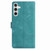 Samsung Galaxy A56 5G Skin Feel Embossed Feather Leather Phone Case - Green