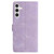 Samsung Galaxy A56 5G Skin Feel Embossed Feather Leather Phone Case - Purple
