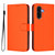 Samsung Galaxy A56 5G Skin Feel Solid Color Leather Phone Case with Lanyard - Orange Samsung Galaxy A56 5G Skin Feel Solid Color Leather Phone Case with Lanyard - Orange