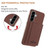 Samsung Galaxy A56 5G Solid Color Horizontal Magnetic Card Bag RFID MagSafe Phone Case - Brown