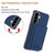 Samsung Galaxy A56 5G Solid Color Horizontal Magnetic Card Bag RFID MagSafe Phone Case - Dark Blue