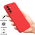 Samsung Galaxy A56 5G Solid Color Liquid Silicone Dropproof Full Coverage Phone Case - Red