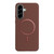 Samsung Galaxy A56 5G Solid Color Plating MagSafe Full Coverage Phone Case - Brown