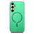 Samsung Galaxy A56 5G Solid Color Retro Magsafe PU Back Cover Phone Case - Green