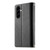 Samsung Galaxy A56 5G Stitching Multi-card Zipper Wallet Leather Phone Case with Short Strap - Black