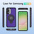 Samsung Galaxy A56 5G TPU Hybrid PC Magnetic Holder Phone Case - Dark Purple