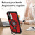Samsung Galaxy A56 5G TPU Hybrid PC Magnetic Holder Phone Case - Red Samsung Galaxy A56 5G TPU Hybrid PC Magnetic Holder Phone Case - Red
