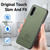 Samsung Galaxy A56 5G Twill Fabric Leather Skin Back Phone Case - Green