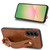 Samsung Galaxy A56 5G Wristband Leather Back Phone Case - Brown