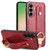 Samsung Galaxy A56 5G Wristband Leather Back Phone Case - Red
