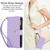 Samsung Galaxy A56 5G YM016 Rhombic Zipper Card Wallet Leather Phone Case with Lanyard - Light Purple