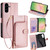 Samsung Galaxy A56 5G Zipper Bag Leather Phone Case - Rose Gold