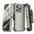 MyBat Pro Maverick Series MagSafe Case w/ Holster and Tempered Glass for Apple iPhone 15 Pro Max - Grey