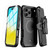 MyBat Pro Maverick Series MagSafe Case w/ Holster and Tempered Glass for Apple iPhone 17 Pro Max - Black