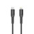 ZIZO PowerVault 5FT Braided Nylon USB-C to Lightning Cable - Black
