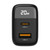 ZIZO PowerVault 20W USB-C + USB-A Wall Charger with Digital Power Display - Black