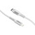 ZIZO PowerVault 5FT Braided Nylon USB-C to Lightning Cable - White