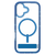 Zagg - Santa Cruz Snap Magsafe Case with Kickstand for Apple iPhone 17 - Tranquil Blue