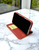Piel Frama 527 Red Folio Style Magnetic Leather Case for iPhone 17