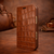 Piel Frama 532 Brown Crocodile Folio Style Magnetic Leather Case for iPhone Air