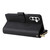 Samsung Galaxy S25 FE 5G 9-Card Slots Zipper Wallet Bag Leather Phone Case - Black