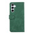 Samsung Galaxy S25 FE 5G ABEEL Color Block Magnetic RFID Leather Phone Case - Green-Black