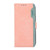 Samsung Galaxy S25 FE 5G ABEEL Color Block Magnetic RFID Leather Phone Case - Pink-Cyan