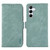 Samsung Galaxy S25 FE 5G ABEEL Frosted Magnetic RFID Leather Phone Case - Cyan