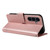 Samsung Galaxy S25 FE 5G Adorable Cat Embossed Pattern Flip Leather Phone Case - Rose Gold