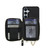 Samsung Galaxy S25 FE 5G AwQuer 2 in 1 Crossbody Zipper Wallet Leather Back Phone Case - Black