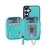Samsung Galaxy S25 FE 5G AwQuer 2 in 1 Crossbody Zipper Wallet Leather Back Phone Case - Light Green