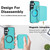 Samsung Galaxy S25 FE 5G AwQuer 2 in 1 Crossbody Zipper Wallet Leather Back Phone Case - Light Green