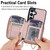 Samsung Galaxy S25 FE 5G AwQuer 2 in 1 Crossbody Zipper Wallet Leather Back Phone Case - Rose Gold