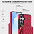 Samsung Galaxy S25 FE 5G AwQuer Crossbody Zipper Wallet Rhombic Leather Back Phone Case - Red