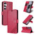 Samsung Galaxy S25 FE 5G AZNS Sheepskin Texture Flip Leather Phone Case - Red