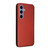 Samsung Galaxy S25 FE 5G Carbon Fiber Texture Flip Leather Phone Case - Brown