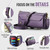 Samsung Galaxy S25 FE 5G CaseMe C36 Card Slots Zipper Wallet RFID Anti-theft Leather Phone Case - Purple