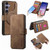 Samsung Galaxy S25 FE 5G CaseNeo MagSafe RFID Anti-theft Retro Leather Phone Case - Brown