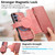 Samsung Galaxy S25 FE 5G CaseNeo MagSafe RFID Anti-theft Zipper Wallet Retro Leather Phone Case - Pink