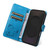 Samsung Galaxy S25 FE 5G Cat and Bee Embossed Flip Leather Phone Case - Blue
