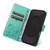 Samsung Galaxy S25 FE 5G Cat and Bee Embossed Flip Leather Phone Case - Green