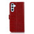 Samsung Galaxy S25 FE 5G Crocodile Top Layer Cowhide Leather Phone Case - Red