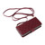 Samsung Galaxy S25 FE 5G Crossbody Rhombic Zipper Tower Buckle Leather Phone Case with Lanyard - Wine Red