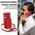 Samsung Galaxy S25 FE 5G Crossbody Zipper RFID Card Bag Phone Case - Red