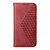 Samsung Galaxy S25 FE 5G Cubic Grid Calf Texture Magnetic Leather Phone Case - Red