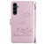 Samsung Galaxy S25 FE 5G Cute Cats RFID Leather Phone Case - Rose Gold