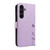 Samsung Galaxy S25 FE 5G Dandelion Embossed Pattern Flip Leather Phone Case - Purple