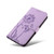 Samsung Galaxy S25 FE 5G Dandelion Embossed Pattern Flip Leather Phone Case - Purple