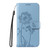 Samsung Galaxy S25 FE 5G Dandelion Embossed Pattern Flip Leather Phone Case - Sky Blue